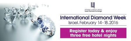 L'Israel Diamond Exchange offre aux acheteurs trois nuits d'hôtel gratuites pendant l'édition hivernale de la Semaine internationale du diamant en Israël