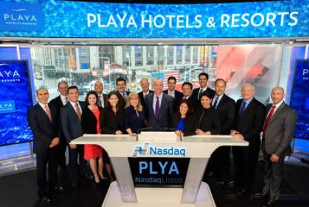 Playa Hotels & Resorts toca la campana del cierre de sesiones en el NASDAQ