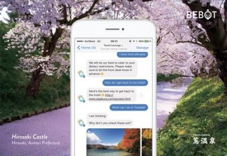 Japan's First AI Chatbot Concierge BEBOT Released in Aomori, Japan; Tourists Not 