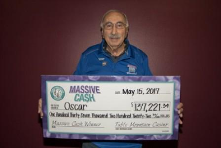 Table Mountain Casino Pays Latest Massive Cash Jackpot Winner $137,221.34