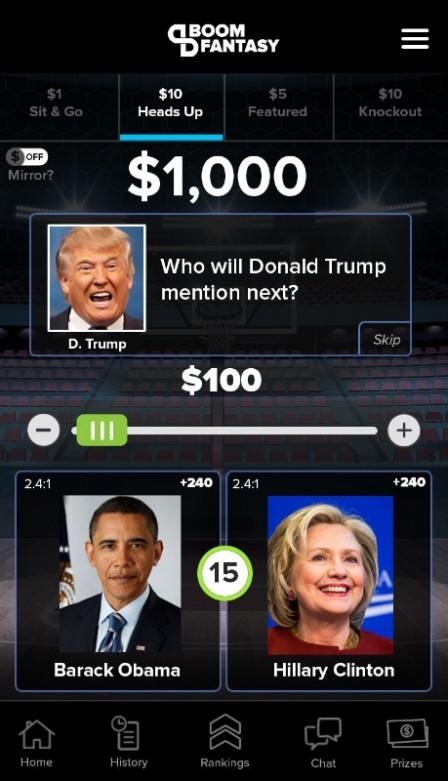 Who Will Donald Trump Attack Next? Boom Fantasy Brings Live Fantasy Format to Republican Debate.
