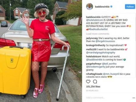 Insta-granma, Baddie Winkle, Announces Ultimate Bad Ass Bucket List Trip