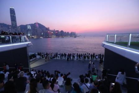Hongkongs neueste Touristenattraktion - das „Ocean Terminal Deck