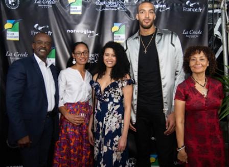 NBA Defensive Player of Year Rudy Gobert celebrating his Guadeloupean roots in NYC during the cocktail reception in honor of the 40th Anniversary of legendary 