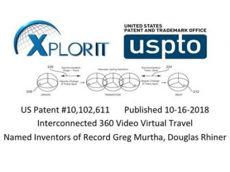 Virtual Travel Technology Patent issued to XplorIt