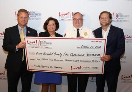 The Cordish Companies' Live! Casino & Hotel And The Anne Arundel County Local Development Council Award $19 Million In Local Impact And Community Grants For FY2019