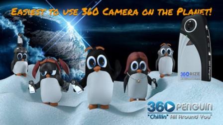 360Rize(TM) Announces the 360Penguin: World's First Family-Friendly 360° VR video and photo panoramic camera that can be enjoyed by all ages