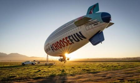 Carnival Cruise AirShip Takes Flight; Kicks Off Month-Long Tour Of California