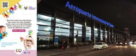 El Grupo Aeroportuario del Pacífico se viste de azul creando consciencia sobre el autismo