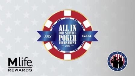 MGM Resorts' M life Rewards Hosts 'All In For Service' Poker Tournament July 13 & 14