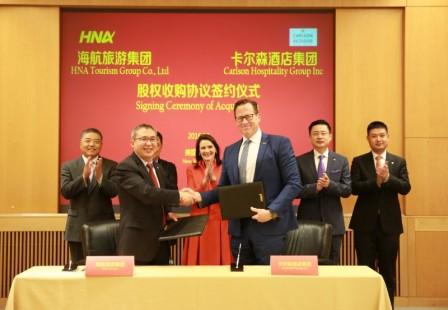 HNA Tourism Group Enters Agreement With Carlson Hospitality Group For The Acquisition Of Carlson Hotels, Inc.