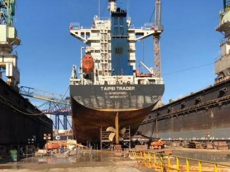 Grand Bahama Shipyard Dry-Docks First Ship Following Hurricane Dorian