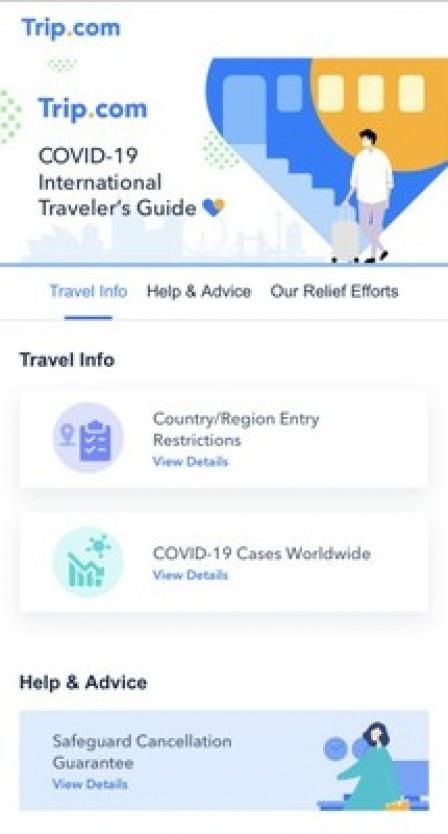 Trip.com launches COVID-19 international traveler's guide