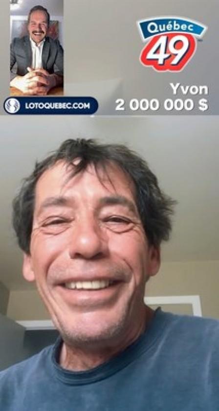 /R E P E A T -- He won $2,000,000 online - Québec 49: A new multimillionaire in the Montérégie area!/