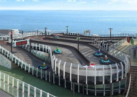 RiMO Supply construye la primera pista de kart en el mar a bordo del barco más nuevo de Norwegian Cruise Line