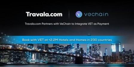 VeChain geht Partnerschaft mit Travala.com ein, um VET als weltweite Zahlungsmethode für 2,2 Millionen Hotels zu integrieren