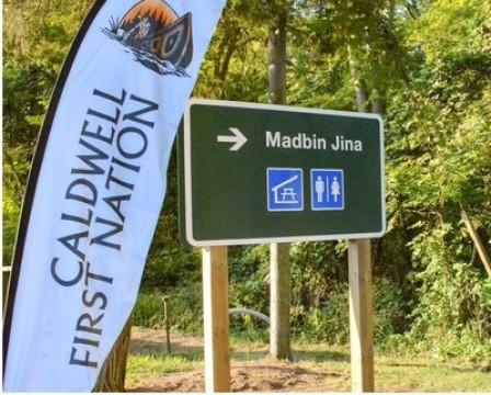 Madbin Jina: Caldwell First Nation and Parks Canada unveil a new sign that conveys the warmest of welcomes