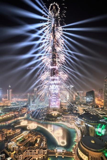 Die Innenstadt von Dubai bereitet sich auf ein unvergessliches Neujahrsspektakel vor