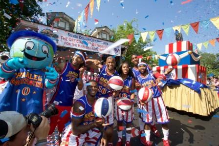 Thousands Attend The Official 90th Birthday Party of the World Famous Harlem Globetrotters