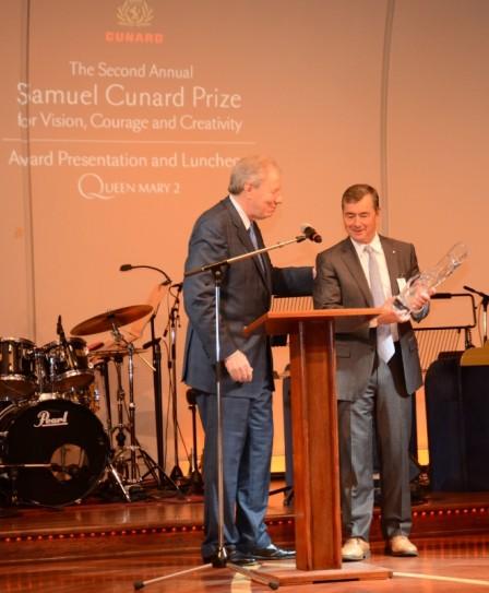 John Risley Awarded The Second Annual Samuel Cunard Prize for Vision, Courage and Creativity