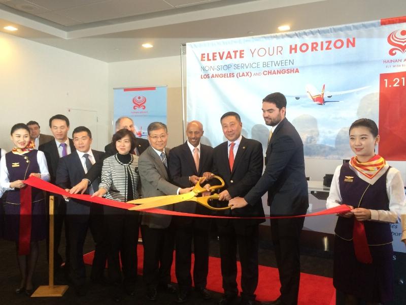 Hainan Airlines lanza la ruta Changsha-Los Ángeles a partir del 21 de enero