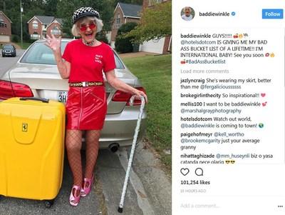 Insta-granma, Baddie Winkle, Announces Ultimate Bad Ass Bucket List Trip