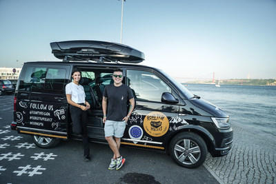 Volkswagen Commercial Vehicles soutient le projet de la Commission européenne avec un Multivan Highline T6 : départ de Cabo da Roca, au Portugal