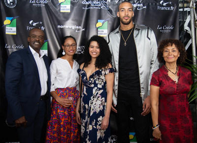 NBA Defensive Player of Year Rudy Gobert celebrating his Guadeloupean roots in NYC during the cocktail reception in honor of the 40th Anniversary of legendary 