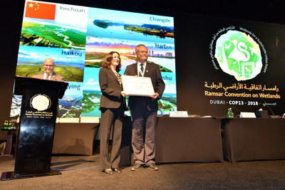 Haikou is honored as one of the first group of international wetland cities