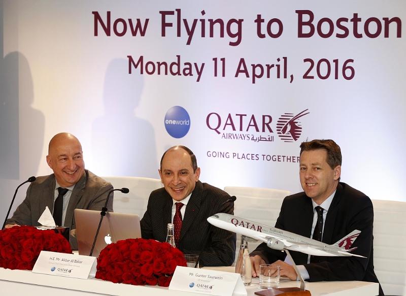 Qatar Airways Group Chief Executive Hosts Press Conference During Boston Visit