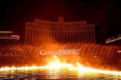 Game of Thrones Takes Over The Fountains of Bellagio