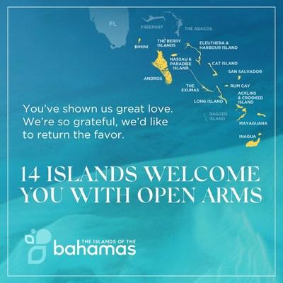 14 Inseln der Bahamas begrüßen Besucher mit offenen Armen