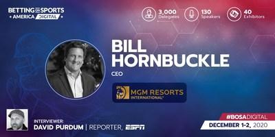 MGM CEO Hornbuckle to keynote day 2 at Betting on Sports America - Digital