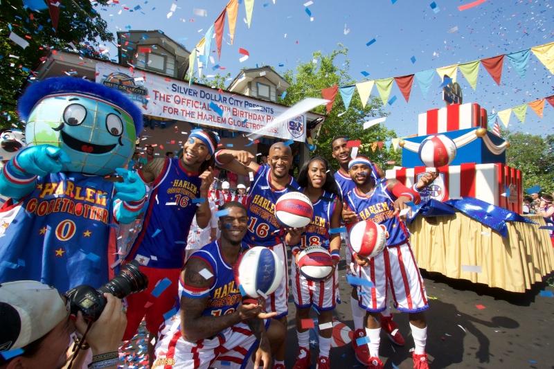 Thousands Attend The Official 90th Birthday Party of the World Famous Harlem Globetrotters