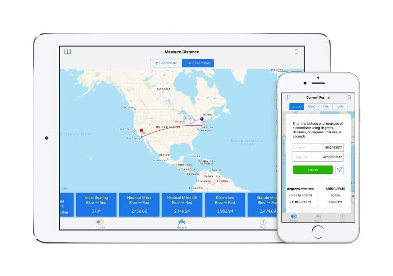 Aviation Mobile Apps Launches GPS Coordinate Converter - Easy, Fast Way to Convert Coordinates Between Standard Formats