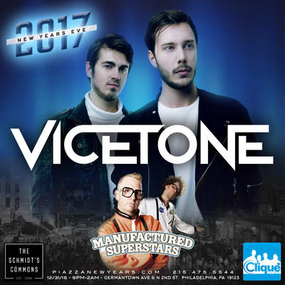 Vicetone & Manufactured Superstars at the Piazza at Schmidt Commons for 2017 New Years Eve Party