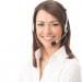 woman call centre operator and booking centre